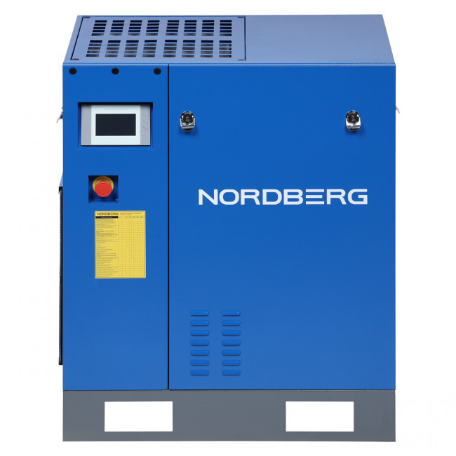 Компрессор винтовой, 7,5 кВт, 13 бар, 800 л/мин, без ресивера NORDBERG NCC10_13