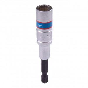 Головка для шуруповерта двенадцатигранная 1/4", 10 мм, L = 80 мм KING TONY 76B810M