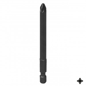 Вставка (бита) торцевая 1/4", Pozidriv, PZ2, 90 мм, для шуруповерта KING TONY 719002Z