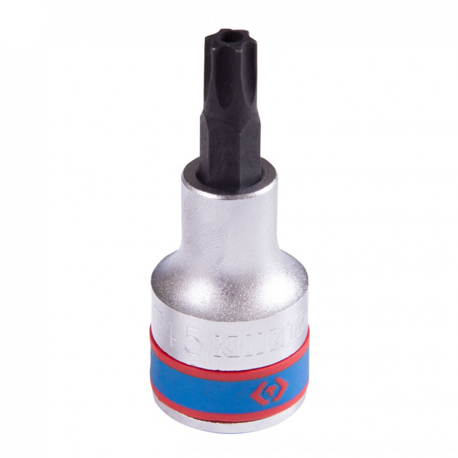 Насадка (бита) торцевая 1/2", Torx, T45, L = 60 мм, с отверстием KING TONY 402745