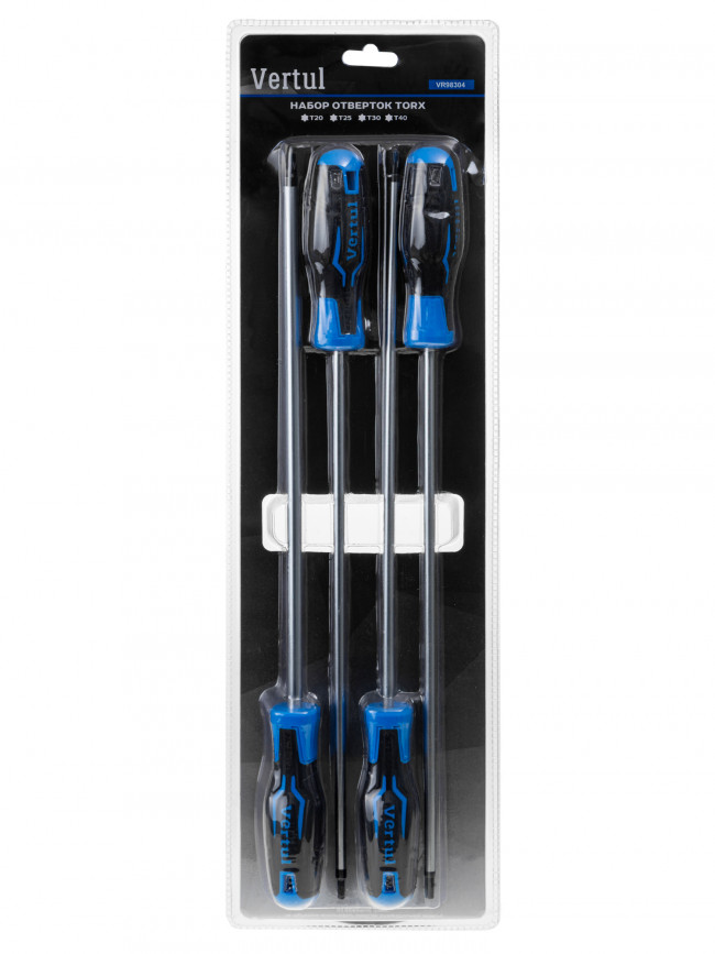 Набор длинных отверток TORX T20-T40 300 мм Vertul VR98304