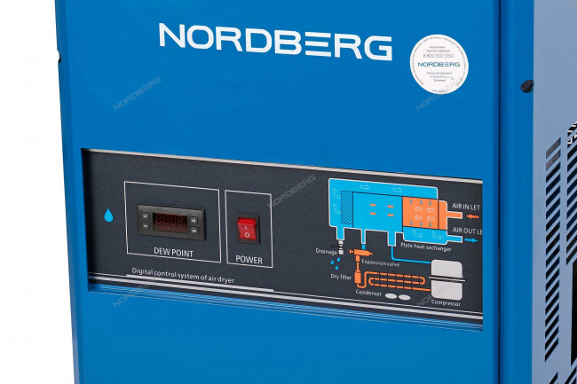Осушитель воздуха до 16 бар, 3600 л/мин, 220 В NORDBERG NCD30