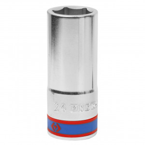 Головка торцевая глубокая шестигранная 3/4", 24 мм KING TONY 623524M