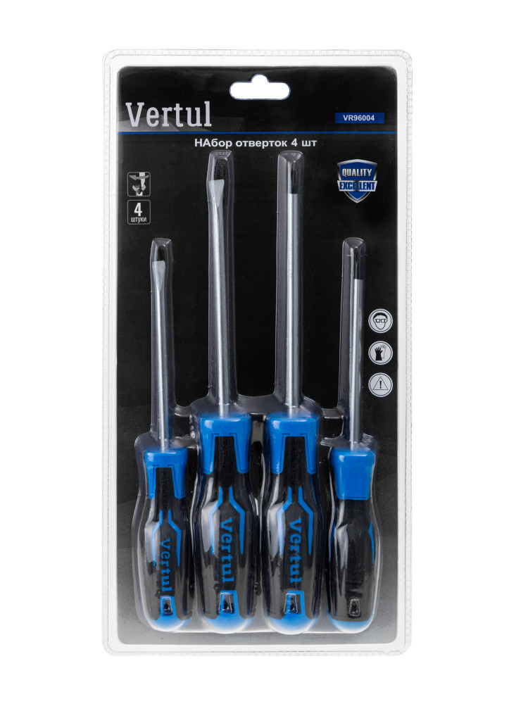 Набор отверток 4 шт Vertul VR96004
