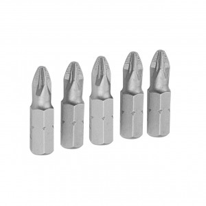 Набор вставок (бит) торцевых 1/4", Pozidriv, PZ2, 25 мм, 5 предметов TOLSEN TT20273