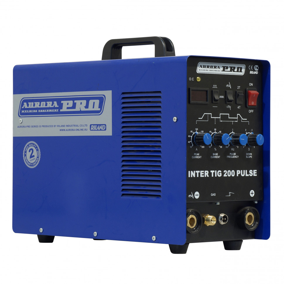 Аппарат аргонодуговой сварки AuroraPRO INTER TIG 200 PULSE (TIG+MMA) MOSFET