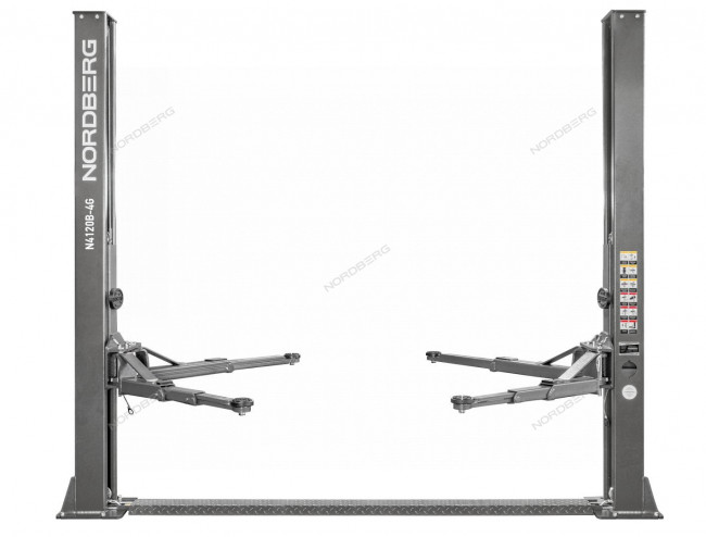 Подъемник двухстоечный 4 т, 220 В, серый NORDBERG N4120B-4G_3+2_220