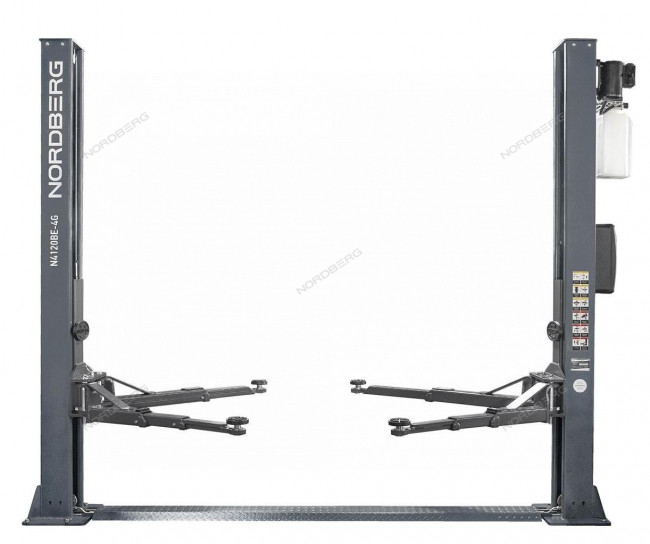 Подъемник двухстоечный 4 т, с электростопорами, 380 В, серый NORDBERG N4120BE-4G_3+2_380 Подъемник двухстоечный 4 т, с электростопорами, 380 В, серый NORDBERG N4120BE-4G_3+2_380