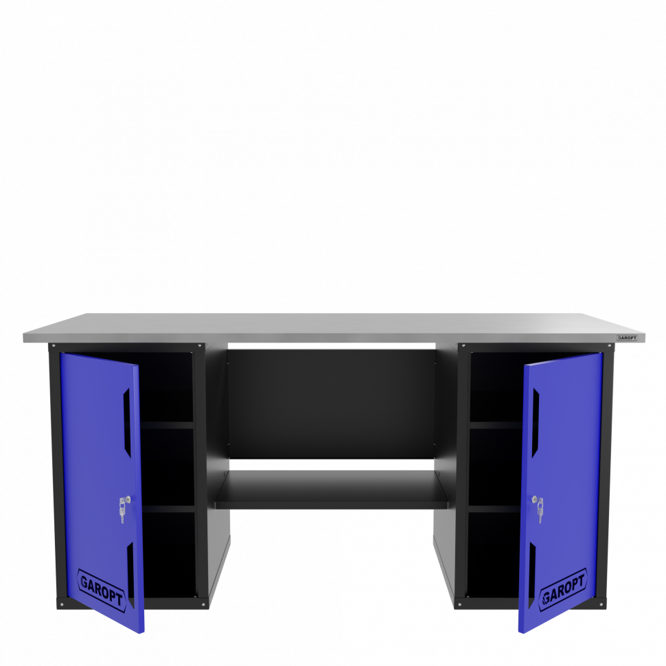 Верстак двухтумбовый, синий 1800*700 Garopt, GT1800DD.blue