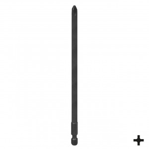 Вставка (бита) торцевая 1/4", Phillips, PH2, 150 мм, для шуруповерта KING TONY 711502P