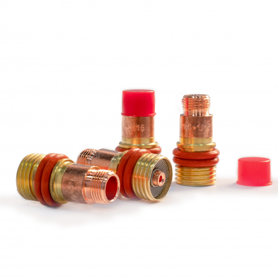 Держатель цанги GasLens d.1.6 (TIG17-18-26) для прозрачных сопел