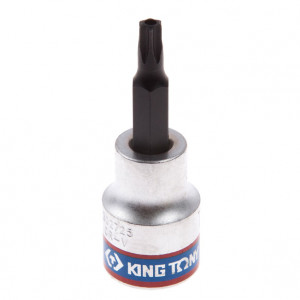 Насадка (бита) торцевая 3/8", Torx, T25, L = 50 мм, с отверстием KING TONY 302725