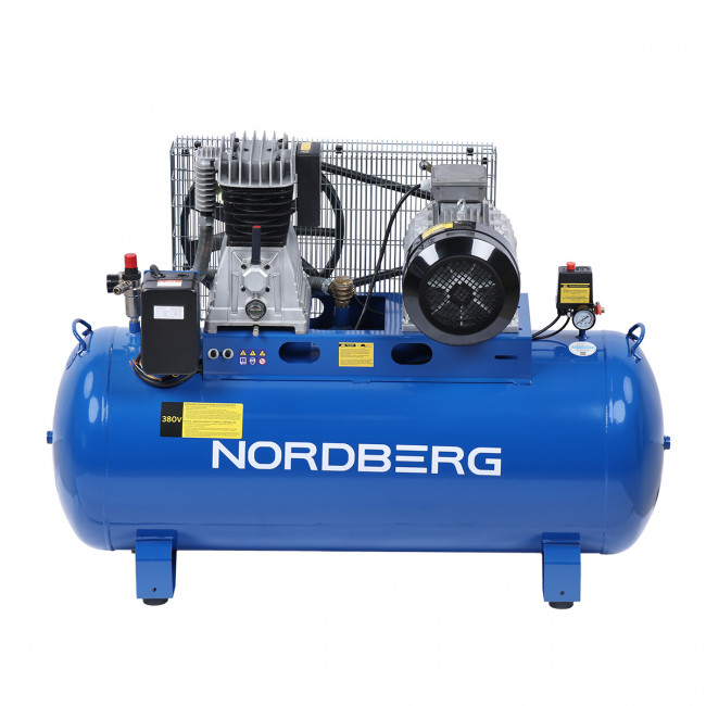 Компрессор поршневой с ременным приводом, объем 300 л NORDBERG ECO NCE300/810