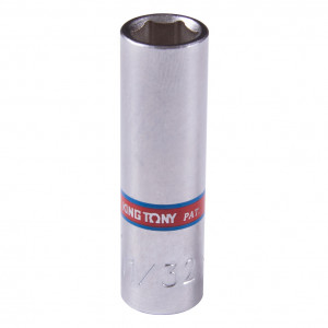 Головка торцевая глубокая шестигранная 1/4", 11/32", дюймовая KING TONY 223511S