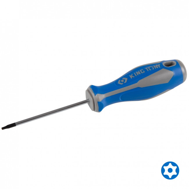 Отвертка Torx Т8H, 75 мм, с отверстием KING TONY 14270803