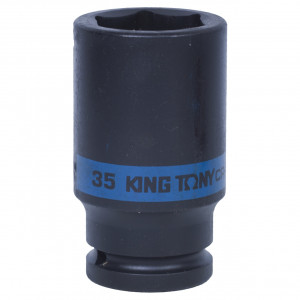 Головка торцевая ударная глубокая шестигранная 3/4", 35 мм KING TONY 643535M