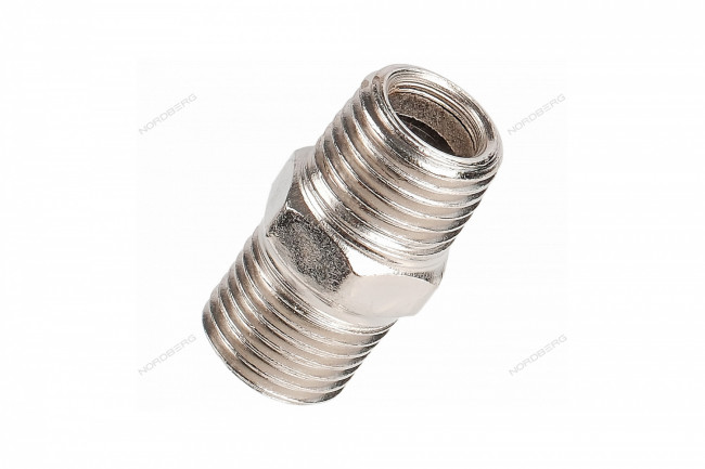 Переходник резьбовой M1/4" - M1/4" NORDBERG NPMM22 Переходник резьбовой M1/4" - M1/4" NORDBERG NPMM22