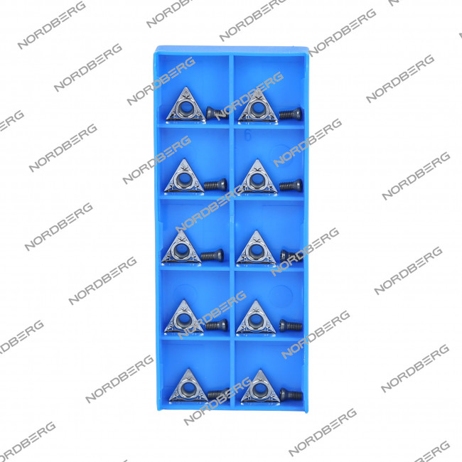 Резцы для NL1/NL2/NL7 с винтами в пенале (комплект 10 шт.) NORDBERG 01-00002683