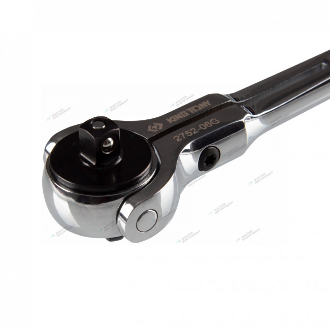 KINGTONY ТРЕЩОТКА 2752-06G с поворотной головой 72 зубца 1/4" 150мм