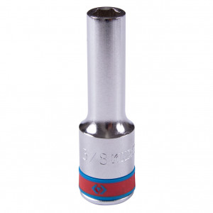 Головка торцевая глубокая шестигранная 1/2", 3/8", дюймовая KING TONY 423512S