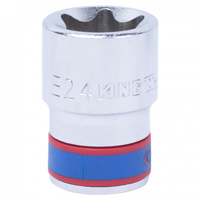 Головка торцевая TORX Е-стандарт 1/2", E24, L = 39 мм KING TONY 437524M Головка торцевая TORX Е-стандарт 1/2", E24, L = 39 мм KING TONY 437524M