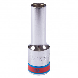 Головка торцевая глубокая шестигранная 1/2", 7/16", дюймовая KING TONY 423514S