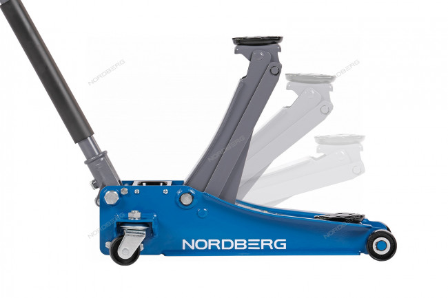 Домкрат подкатной 2,5 т с резиновой насадкой NORDBERG N32025E