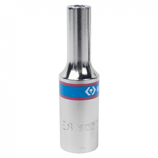 Головка торцевая TORX Е-стандарт 3/8", E8, L = 63 мм KING TONY 327508M Головка торцевая TORX Е-стандарт 3/8", E8, L = 63 мм KING TONY 327508M