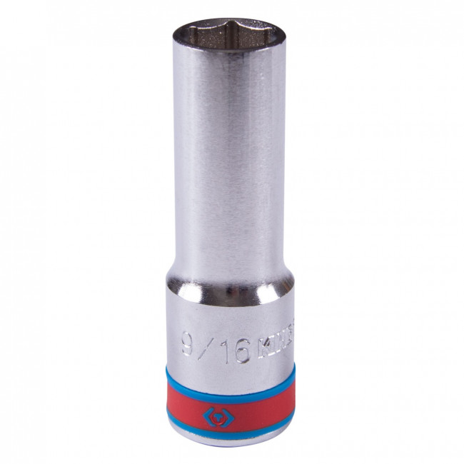 Головка торцевая глубокая шестигранная 1/2", 9/16", дюймовая KING TONY 423518S