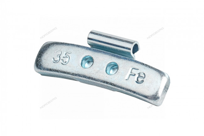 Грузики балансировочные для стальных дисков Fe 35 г, 50 шт. NORDBERG WC35SF4