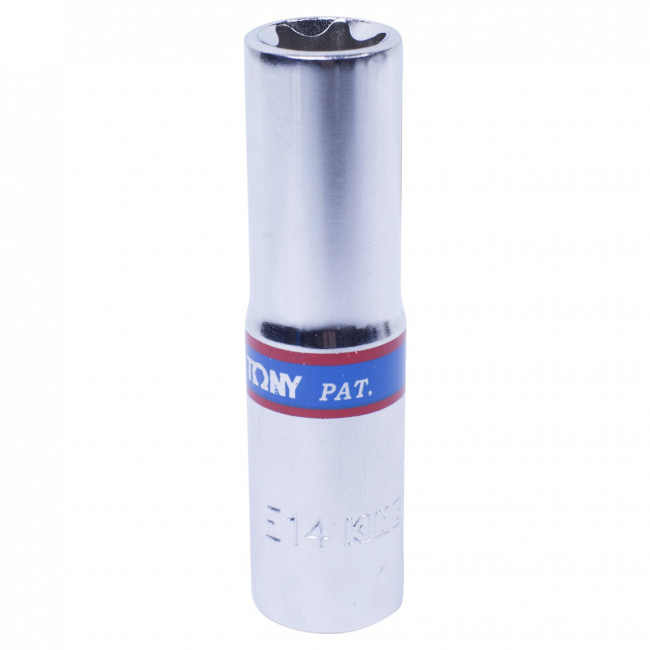 Головка торцевая TORX Е-стандарт 3/8", E14, L = 63 мм KING TONY 327514M Головка торцевая TORX Е-стандарт 3/8", E14, L = 63 мм KING TONY 327514M