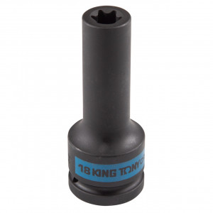 Головка торцевая ударная глубокая TORX Е-стандарт 3/4", E18, L = 110 мм KING TONY 647518M