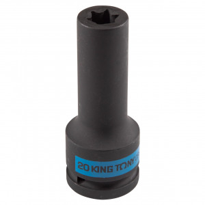 Головка торцевая ударная глубокая TORX Е-стандарт 3/4", E20, L = 110 мм KING TONY 647520M
