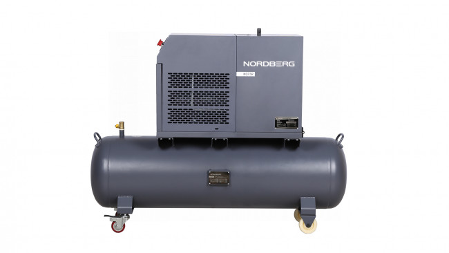 Компрессор винтовой, 4 кВт, 10 бар, 450 л/мин, ресивер 180 л, IP54 NORDBERG NCF5R