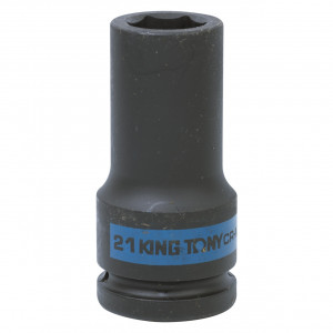 Головка торцевая ударная глубокая шестигранная 3/4", 21 мм KING TONY 643521M