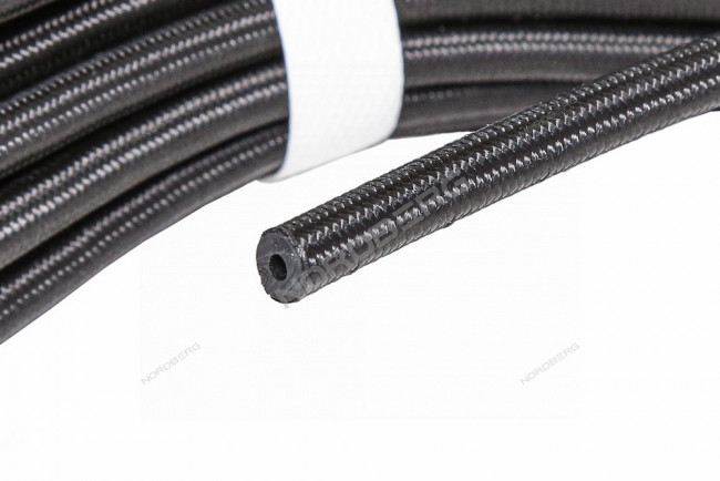 Шланг топливный резиновый в оплетке 3мм, 1м. NORDBERG H0307NBR-BR