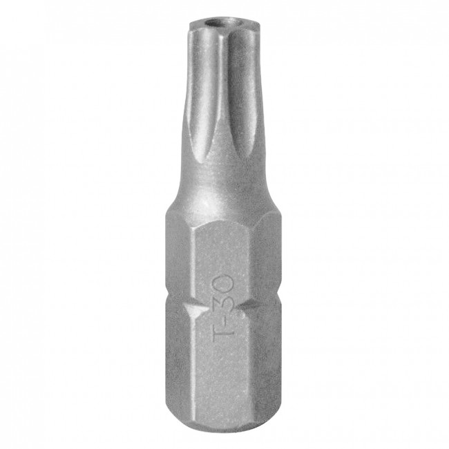 Вставка (бита) торцевая 1/4", Torx, T30, 25, с отверстием KING TONY 102530U Вставка (бита) торцевая 1/4", Torx, T30, 25, с отверстием KING TONY 102530U