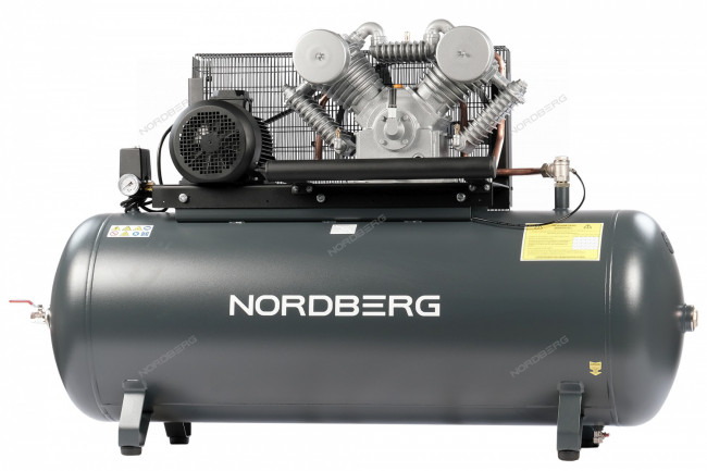 Компрессор поршневой с ременной передачей 380В, ресив. 500л, 1000л/мин NORDBERG NCP500/1000-16 Компрессор поршневой с ременной передачей 380В, ресив. 500л, 1000л/мин NORDBERG NCP500/1000-16